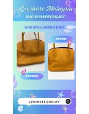 LOUIS VUITTON MILLA PM BAG WITH STRAP IN VEAU NUAGE SAFRAN LEATHER''NANO RESTORE AND BAG SPA SERVICE''