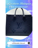 LOUIS VUITTON MM ON THE GO IN BLACK EMPREINTE LEATHER "BAG SPA SERVICE AND LEATHER TREATMENT "