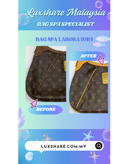 LOUIS VUITTON THAMES SHOULDER BAG MONOGRAM LEATHER BROWN" NANO RESTORE AND BAG SPA SERVICE"