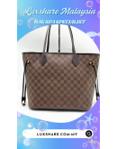 LOUIS VUITTON NEVERFULL DAMIER EBENE "LEATHER REPLACEMENT AND BAG SPA SERVICE"