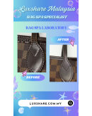 LOUIS VUITTON NEVERFULL DAMIER EBENE "LEATHER REPLACEMENT AND BAG SPA SERVICE"
