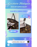 LOUIS VUITTON NEVERFULL DAMIER EBENE "LEATHER REPLACEMENT AND BAG SPA SERVICE"