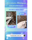 LOUIS VUITTON NEVERFULL DAMIER EBENE "LEATHER REPLACEMENT AND BAG SPA SERVICE"