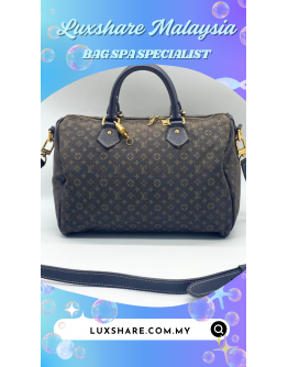 LOUIS VUITTON SPEEDY 30 LIMITED EDITION FUSAIN MONOGRAM IDYLLE BAG " OIL EDGE REPAIR REPLACEMENT AND TREATMENT LEATHER"