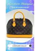 LOUIS VUITTON ALMA MM MONOGRAM CANVAS LEATHER" NANO RESTORE AND BAG SPA SERVICE"