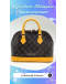 LOUIS VUITTON ALMA MM MONOGRAM CANVAS LEATHER" NANO RESTORE AND BAG SPA SERVICE"
