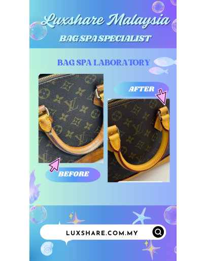 LOUIS VUITTON ALMA MM MONOGRAM CANVAS LEATHER" NANO RESTORE AND BAG SPA SERVICE"