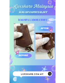 LOUIS VUITTON SUHALI LOCKIT IN BURGUNDY" NANO RESTORE AND BAG SPA SERVICE"