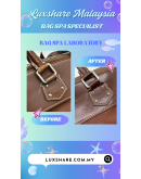 LOUIS VUITTON SUHALI LOCKIT IN BURGUNDY" NANO RESTORE AND BAG SPA SERVICE"