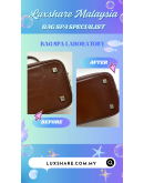 LOUIS VUITTON SUHALI LOCKIT IN BURGUNDY" NANO RESTORE AND BAG SPA SERVICE"