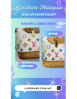 LOUIS VUITTON MM ALMA WHITE MONOGRAM MULTICOLOR" NANO RESTORE AND BAG SPA SERVICE"