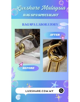 LOUIS VUTTION WALLET ON CHAIN IN MONOGRAM BROWN "GOLD PLATED AND BAG SPA SERVICE"