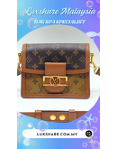 LOUIS VUITTON DAUPHINE IN REVERSE MONOGRAM CANVAS WITH STRAP" OIL EDGE REPLACEMENT AND BAG SPA SERVICE"