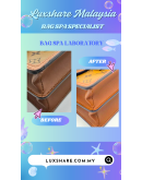 LOUIS VUITTON DAUPHINE IN REVERSE MONOGRAM CANVAS WITH STRAP" OIL EDGE REPLACEMENT AND BAG SPA SERVICE"