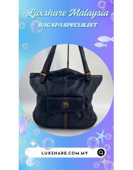 MARC JACOBS TOTALLY TURNLOCK TERI BAG IN DARK BLUE (BAG SPA CLEANING,TREATMENT AND CARE)