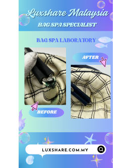 MARC JACOBS HANDLE HANDBAG IN BLACK AND WHITE " BAG SPA SERVICE AND TREATMENT LEATHER"