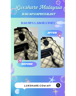 MARC JACOBS HANDLE HANDBAG IN BLACK AND WHITE''LEATHER TREATMENT AND BAG SPA SERVICE''