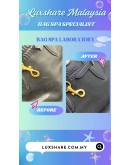 MIU MIU AVENTURE NAPPA LEATHER BAG IN BLACK (BAG SPA CLEANING,LEATHER REPLACEMENT)