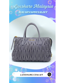 MIU MIU HANDLE BAG IN MATELASSE LEATHER WITHOUT STRAP" NANO RESTORE AND BAG SPA SERVICE"