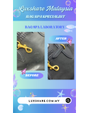 MIU MIU HANDLE SHOULDER HAND TOTE BAG BLACK AND GOLD HARDWARE "SEW BACK AND BAG SPA SERVICE"