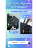 MIU MIU HANDLE SHOULDER HAND TOTE BAG BLACK AND GOLD HARDWARE "SEW BACK AND BAG SPA SERVICE"