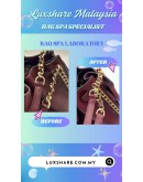 MICHAEL KORS MINA LARGE CHAIN SHOULDER TOTR BAG IN DARK CHERRY (BAG SPA CLEANING, LEATHER REPLACEMENT)