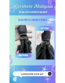 MICHAEL KORS PEBBLED LEATHER SHOULDER BAG IN BLACK (BAG SPA CLEANING, LEATHER REPLACEMENT)