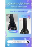 MICHAEL KORS PEBBLED LEATHER SHOULDER BAG IN BLACK (BAG SPA CLEANING, LEATHER REPLACEMENT)