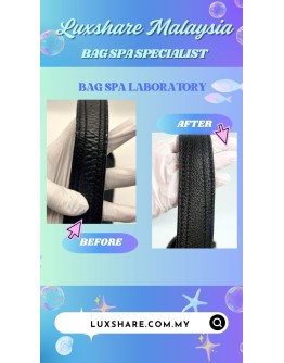 MICHAEL KORS PEBBLED LEATHER SHOULDER BAG IN BLACK (BAG SPA CLEANING, LEATHER REPLACEMENT)