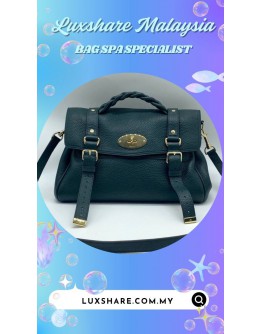 MULBERRY ALEXA BAG IN DARK GREEN SHADE (BAG SPA CLEANING,TREATMENT&CARE)