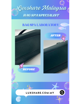 MULBERRY HANDBAG WITH STRAP IN DARK FOREST GREEN " BAG SPA SERVICE AND TREATMENT LEATHER"