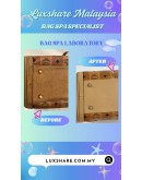 MCM LARGE AREN VISETOS-PRINT LEATHER SHOULDER BAG IN COGNAC BROWN ( BAG SPA CLEANING, TREATMENT&CARE)