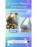 JIMMY CHOOSE METALLIC SILVER LEATHER POINTED-TOE PUMPS (SHOE CLEANING,LEATHER REPLACEMENT)