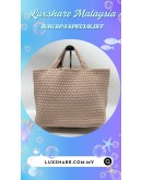 NAGHEDI ST.BARTHS TOTE BAG IN BEIGE WOVEN (BAG SPA CLEANING,TREATMENT&CARE)