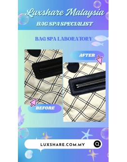 CODE EMBROIDERED HANDHELD BAG (BAG SPA CLEANING,NANO RESTORATION)