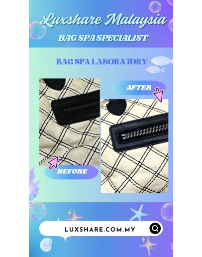 CODE EMBROIDERED HANDHELD BAG (BAG SPA CLEANING,NANO RESTORATION)