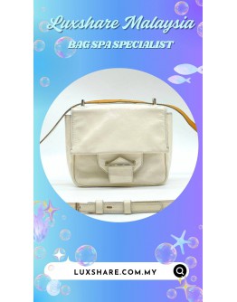 REED KRAKOFF CREAM GRAY LEATHER CROSSBODY BAG (BAG SPA CLEANING,TREATMENT AND CARE)
