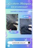 FAURE LE PAGE DAILY BATTLE TOTE BAG IN BLUE SCALE CANVAS (BAG SPA CLEANING,COLOR TOUCP UP)