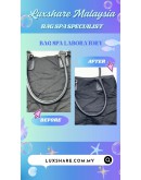 LIPAULT PARIS NAVY TRAVEL BAGS (BAG SPA CLEANING, SEW BACK LINING)