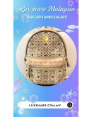 MCM STARK SIDE STUDS BACKPACK WITH CRYSTAL EMBELLISHMENTS (BAG SPA CLEANING,TREATMENT AND CARE)