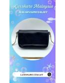 GIUSEPPE ZANOTTI CROSSBODY BAG IN BLACK (LEATHER REPLACEMENT,COLOR TOUCP UP)