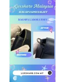 GIUSEPPE ZANOTTI CROSSBODY BAG IN BLACK (LEATHER REPLACEMENT,COLOR TOUCP UP)