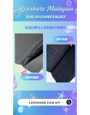 PEDRO FULL-GRAIN LONG LEATHER WALLET IN BLACK (BAG SPA CLEANING,OIL EDGE)