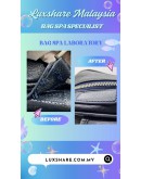 FAUX LEATHER BACKPACK ZIPPED POCKET (BAG SPA CLEANING,COLOR TOUCP UP)