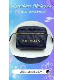 BALMAIN SHOULDER BAG (NANO RESTORATION, ZIP REPLACEMENT)