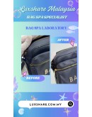 BALMAIN SHOULDER BAG (NANO RESTORATION, ZIP REPLACEMENT)