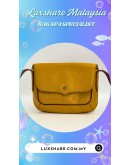 CARTIER VINTAGE MUSTARD YELLOW MUST LEATHER CROSSBODY BAG (BAG SPA CLEANING, TREATMENT&CARE)