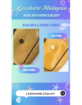 CARTIER VINTAGE MUSTARD YELLOW MUST LEATHER CROSSBODY BAG (BAG SPA CLEANING, TREATMENT&CARE)