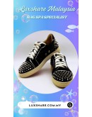 CHRISTIAN LOUBOUTIN VIEIRA BLACK GLITTER (SHOE CLEANING,NANO RESTORATION)