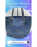 FAURE LE PAGE TOTE BAG IN BLUE AND YELLOW"NANO RESTORE AND BAG SPA SERVICE"